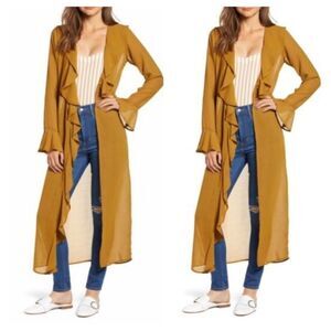 Love, Fire Ruffle Front Wrap Jacket Sizes Med & Lg